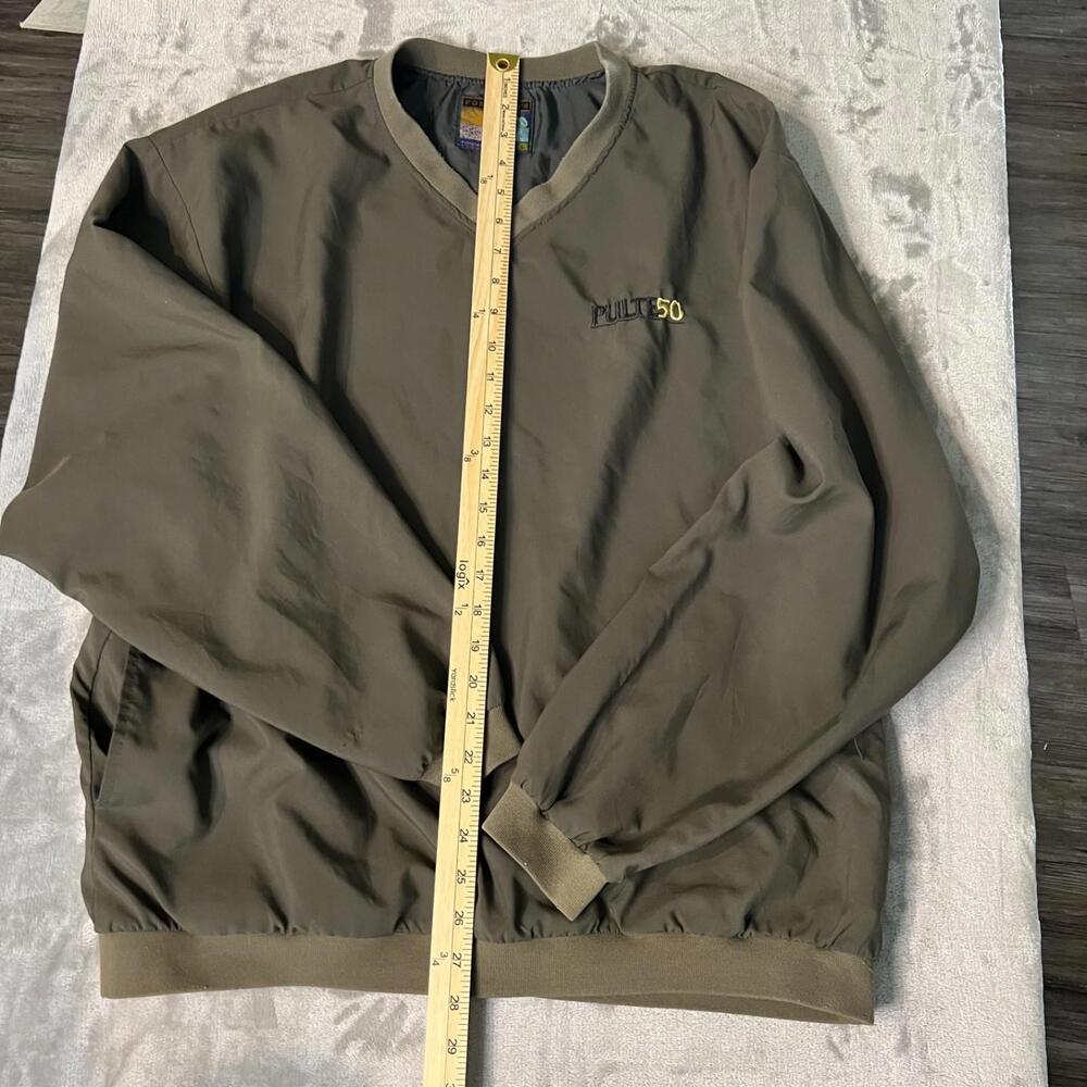 Foresters Green Performance Outwear Pullover Mens Large Wind Breaker | Pockets - Picture 3 of 7